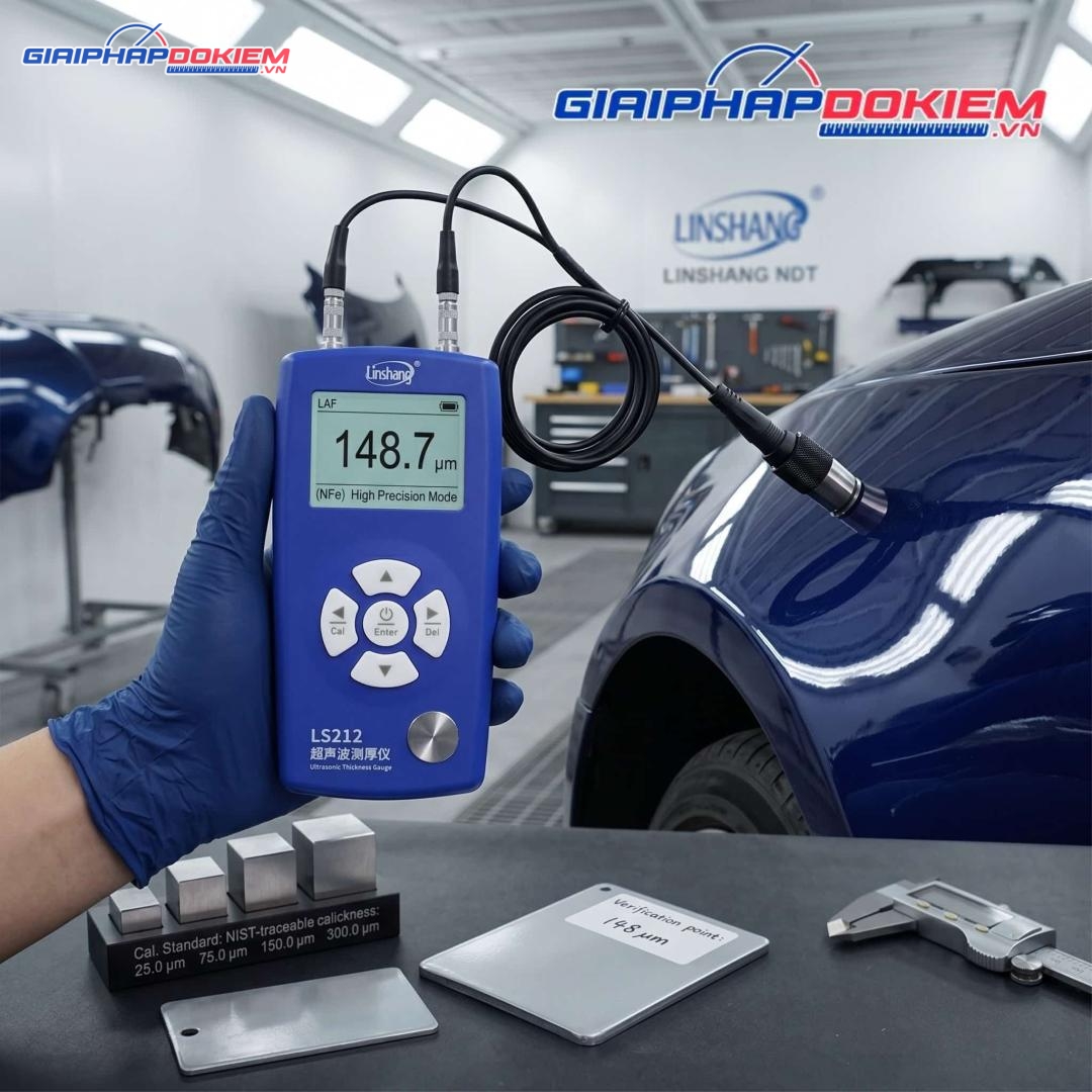Máy đo độ dày Linshang sở hữu độ chính xác cao và sai số cực thấp