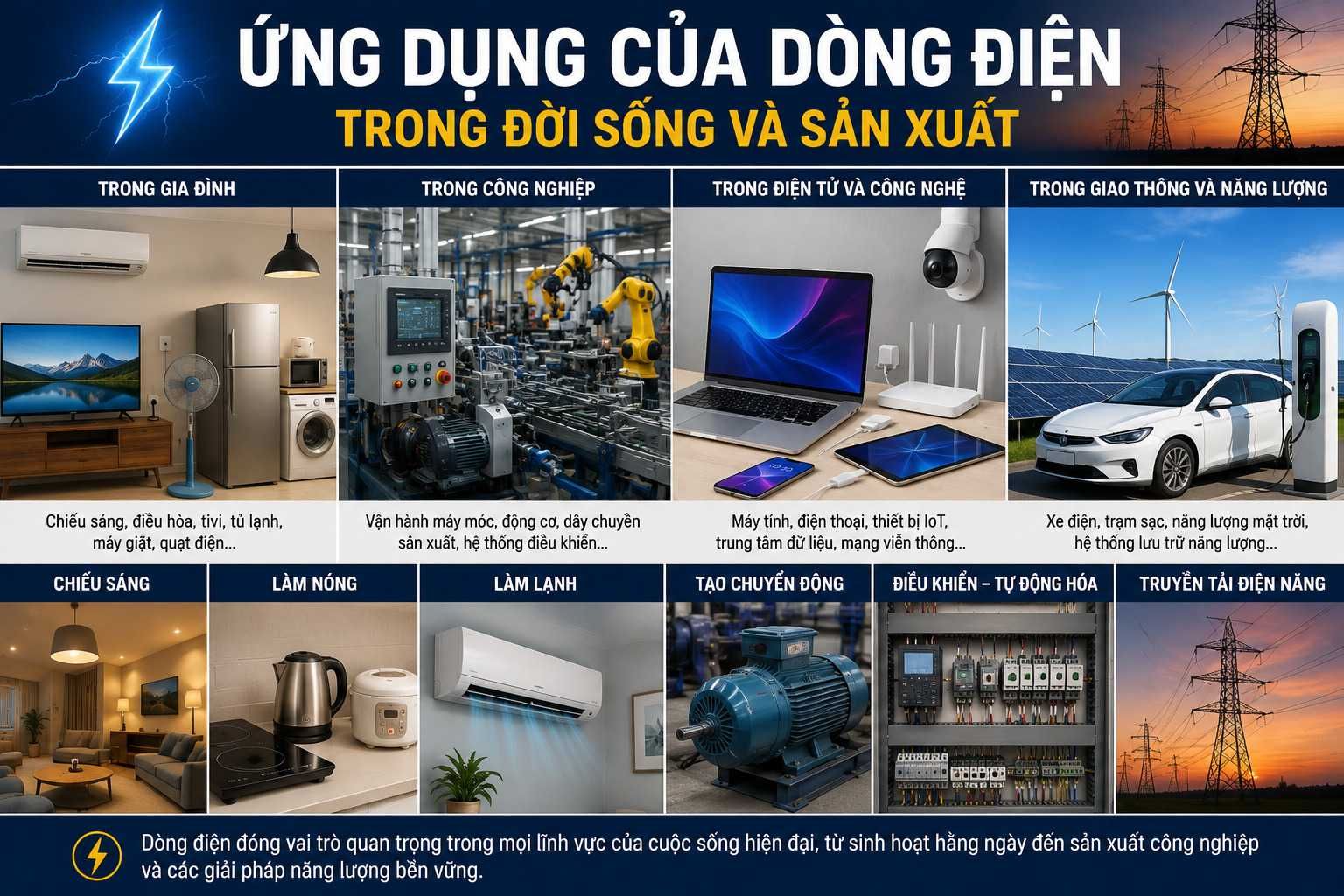 Dòng Điện Là Gì? Đặc Điểm, Phân Loại, Tác Dụng Và Cách Đo 13 Giới thiệu về dòng điện là gì?
