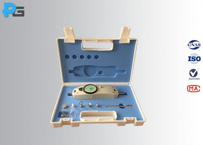 Lực kế đo lực kéo đẩy cơ cầm tay hiển thị kim kiểm tra đầu thử ngón tay 9 Portable Analog Force Push Pull Gauge , Finger Probe Test Dial Display 0