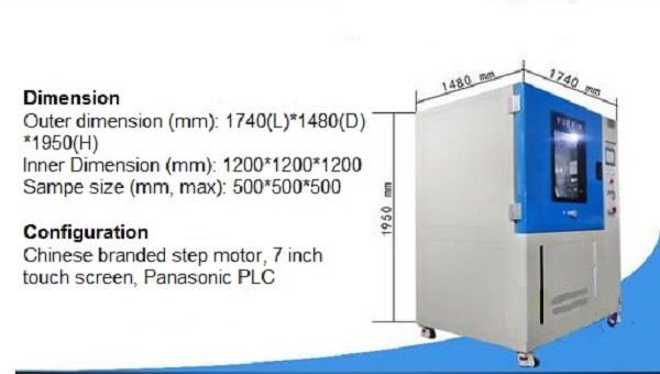 Durable Splashproof IP Testing Equipment Box Type For Water Recyling Utilization 2