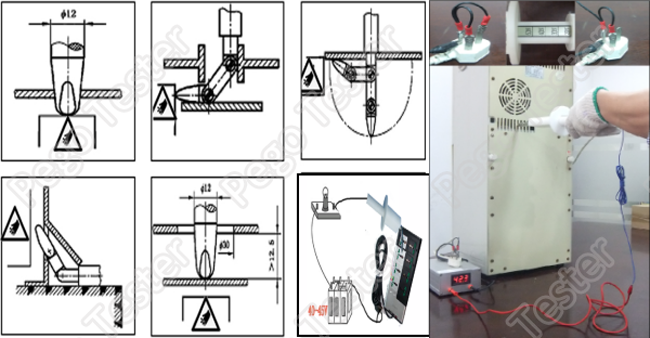 Đầu dò ngón tay thử nghiệm khớp nối IEC60335-2-14 đĩa chặn đường kính 125 9 Jointed Test Finger Probe New Condition IEC60335-2-14 With Diameter 125 Stop 0