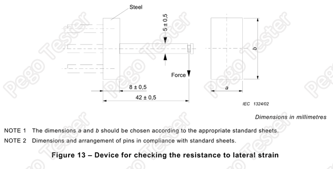 SS Electrical Safety Test Equipment IEC60884-1 Figure 13 Socket Outlet Lateral Strain Test Apparatus 0