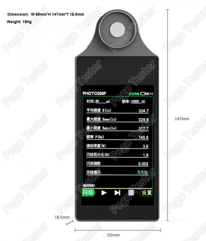 Portable Led Testing Equipment Infrared Illuminometer 810nm- 890nm Light Weight 0