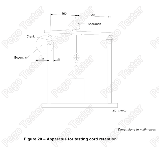 Thiết bị kiểm tra độ giữ cáp mềm IEC60884 2.5A đến 16A 10 IEC60884 2.5A To 16A Flexible Cable Retention Test Apparatus 0