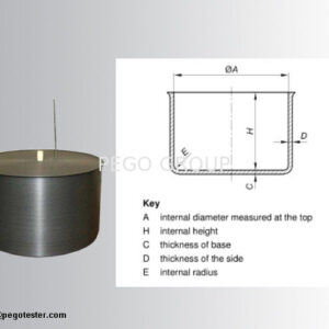 Bộ nồi nhôm thử nghiệm an toàn bếp gas tiêu chuẩn EN30-1-1 Annex C.1