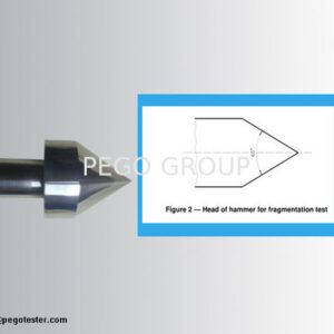 Búa thử nghiệm độ vỡ kính đầu Tungsten Carbide tiêu chuẩn IS015717