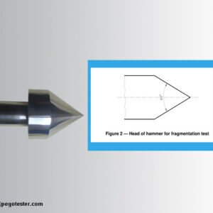 Búa thử nghiệm độ vỡ kính đầu Tungsten Carbide tiêu chuẩn IS015717 8 Búa thử nghiệm độ vỡ kính đầu Tungsten Carbide tiêu chuẩn IS015717