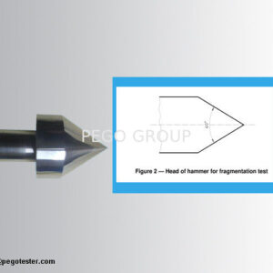 Búa thử nghiệm độ vỡ kính đầu Tungsten Carbide tiêu chuẩn IS015717 6 Búa thử nghiệm độ vỡ kính đầu Tungsten Carbide tiêu chuẩn IS015717