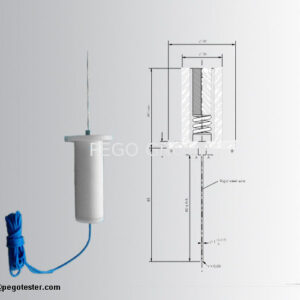 Đầu dò thử nghiệm IEC60884-1 20N dây 3mm bằng kim loại và nylon 8 Đầu dò thử nghiệm IEC60884-1 20N dây 3mm bằng kim loại và nylon