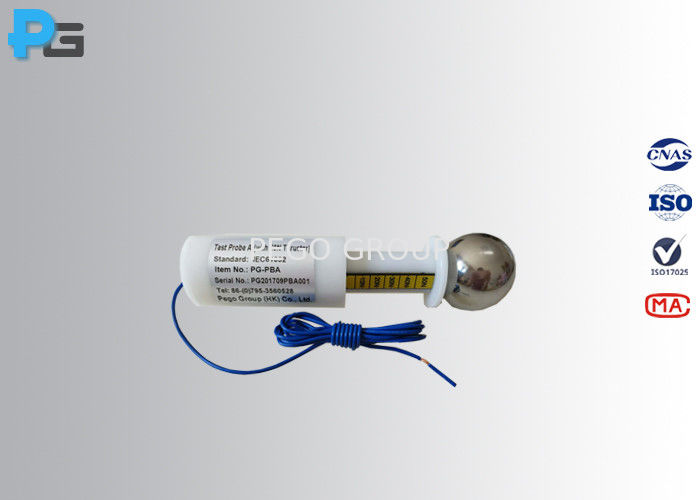 Đầu dò thử nghiệm Probe A quả cầu thép 50mm cho cấp bảo vệ IP1X 4 Đầu dò thử nghiệm Probe A quả cầu thép 50mm cho cấp bảo vệ IP1X