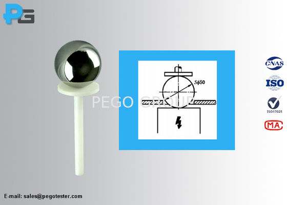 Đầu dò thử nghiệm Probe A quả cầu thép 50mm cho cấp bảo vệ IP1X 2 Đầu dò thử nghiệm Probe A quả cầu thép 50mm cho cấp bảo vệ IP1X