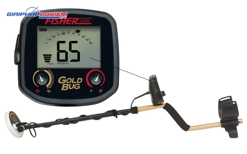 Máy dò vàng Fisher GoldBug Tracker 11 Fisher GoldBug Tracker trang bị màn hình kỹ thuật số, hiển thị tín hiệu rõ ràng