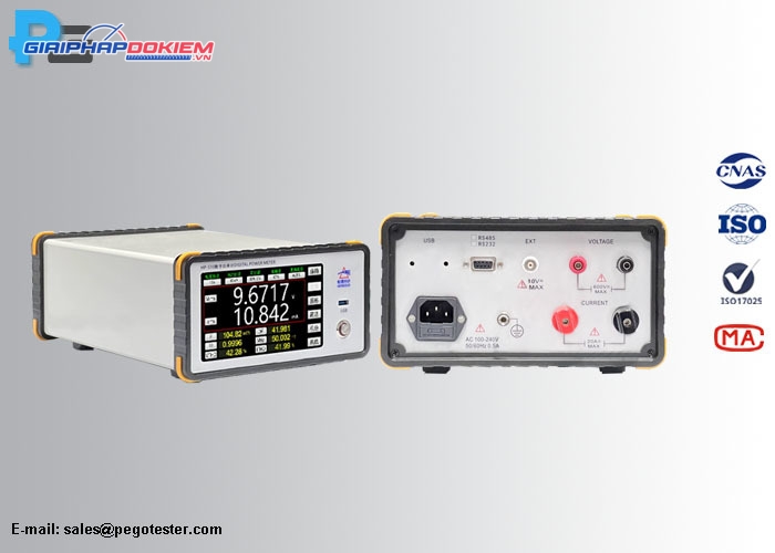 Máy đo công suất kỹ thuật số độ chính xác cấp 0.2, băng thông 0.5Hz - 1000KHz, màn hình IPS LCD 5 3 Máy đo công suất kỹ thuật số độ chính xác cấp 0.2, băng thông 0.5Hz – 1000KHz, màn hình IPS LCD 5