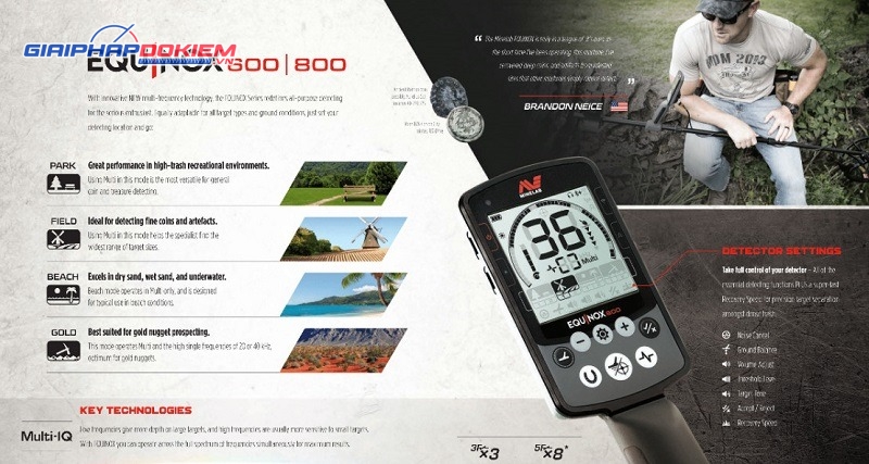 Máy dò đa tần chống nước Minelab EQUINOX 600 Úc 9 Máy dò đa tần chống nước Minelab EQUINOX 600 Úc