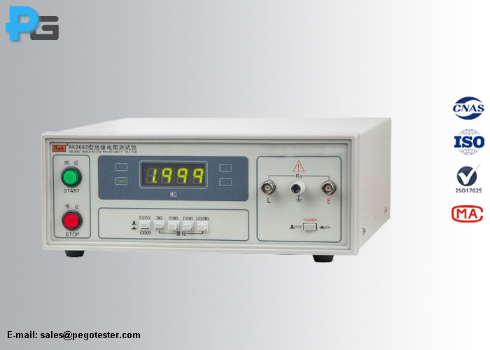 Máy đo điện trở cách điện IEC60335/IEC60065 500KΩ-2GΩ 220V 4 Máy đo điện trở cách điện IEC60335/IEC60065 500KΩ-2GΩ 220V