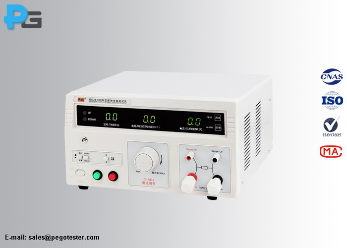 Máy đo điện trở tiếp địa an toàn điện 5~32A 10~600mΩ có chức năng cảnh báo 5 Máy đo điện trở tiếp địa an toàn điện 5~32A 10~600mΩ có chức năng cảnh báo