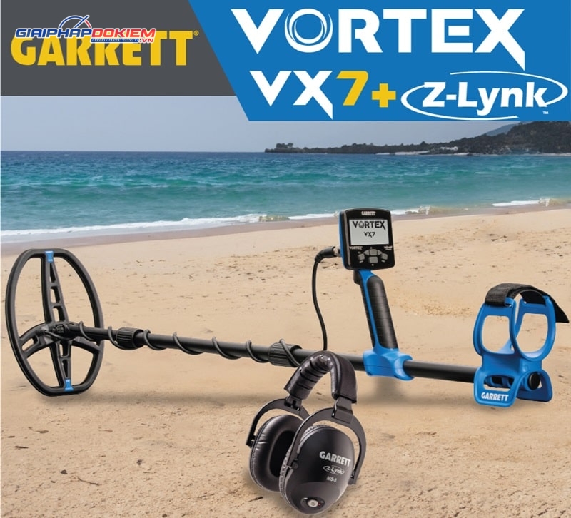 Máy dò kim loại dưới lòng đất Garrett Vortex VX7 9 Garrett Vortex VX7 được nâng cấp với nhiều công nghệ hiện đại