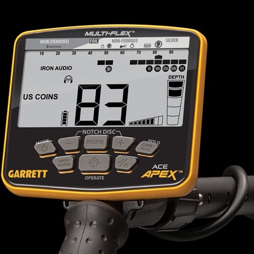 Máy dò kim loại dưới lòng đất Garrett Apex Multi Frequency 5 Máy dò kim loại dưới lòng đất Garrett Apex Multi Frequency