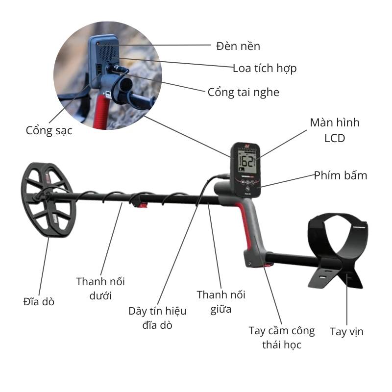Máy dò kim loại Vanquish 360 7 Máy dò kim loại Vanquish 360
