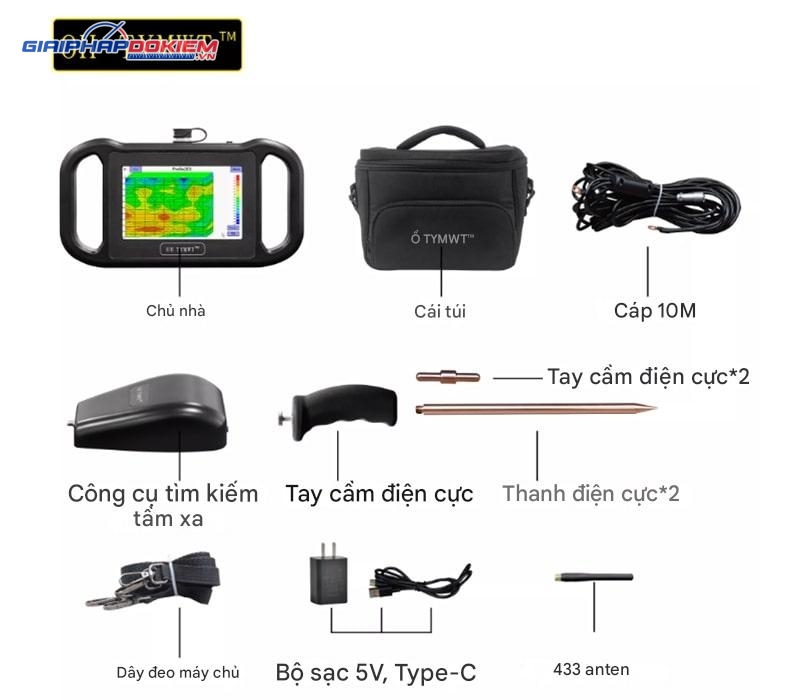 Máy dò nước ngầm OH TYMWT TYM-RS độ sâu 100m - 2000m 11 Bộ sản phẩm máy dò nước ngầm đa chức năng TYM RS