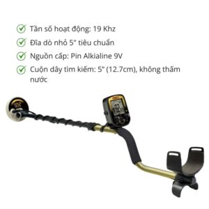 Máy dò quặng vàng cốm Fisher Gold Bug USA
