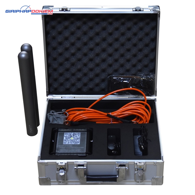 Máy dò mạch nước ngầm PQWT-M200 độ sâu 200 mét kết nối điện thoại 6 Máy dò mạch nước ngầm sâu 200 mét kết nối Mobile