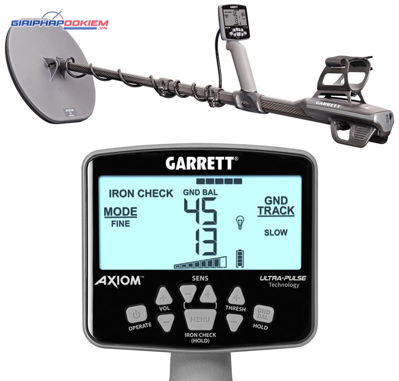 Máy dò vàng bạc Garrett Axiom 11 Máy có đa dạng tính năng hiện đại
