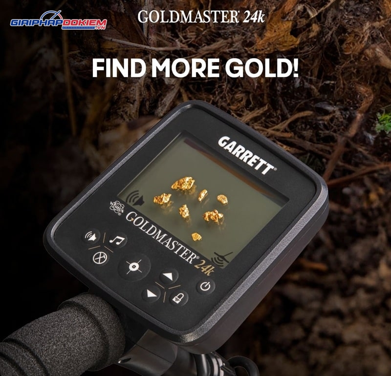 Garrett Goldmaster 24K dò tìm nhanh với công nghệ tần số cao 48kHz