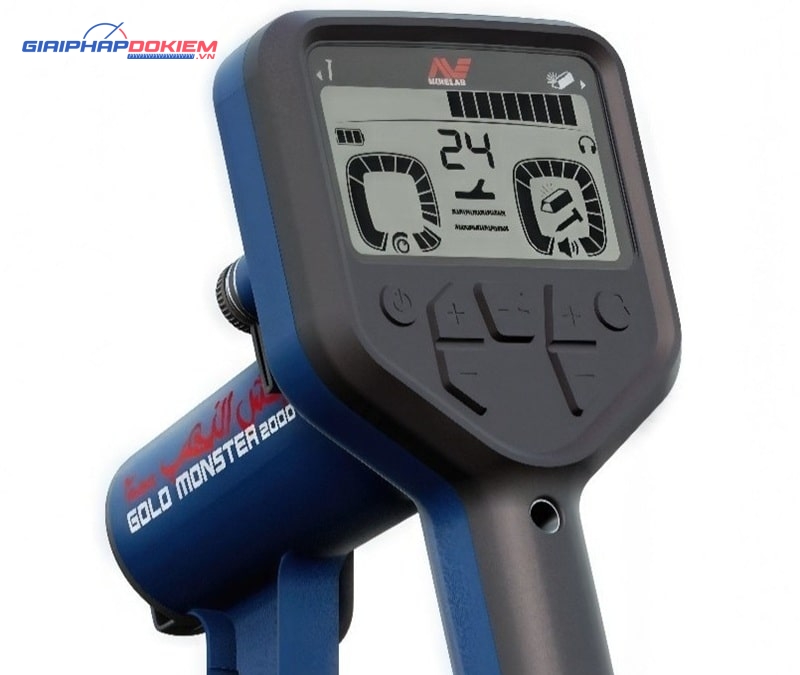 Máy dò vàng Minelab GOLD MONSTER 2000 12 Máy đa tính năng, dễ dàng cài đặt chế độ làm việc