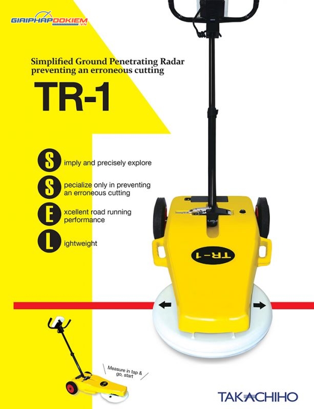 Máy radar thăm dò mặt đất TAKACHIHO SANGYO TR1 8 Máy radar thăm dò mặt đất TAKACHIHO SANGYO TR1