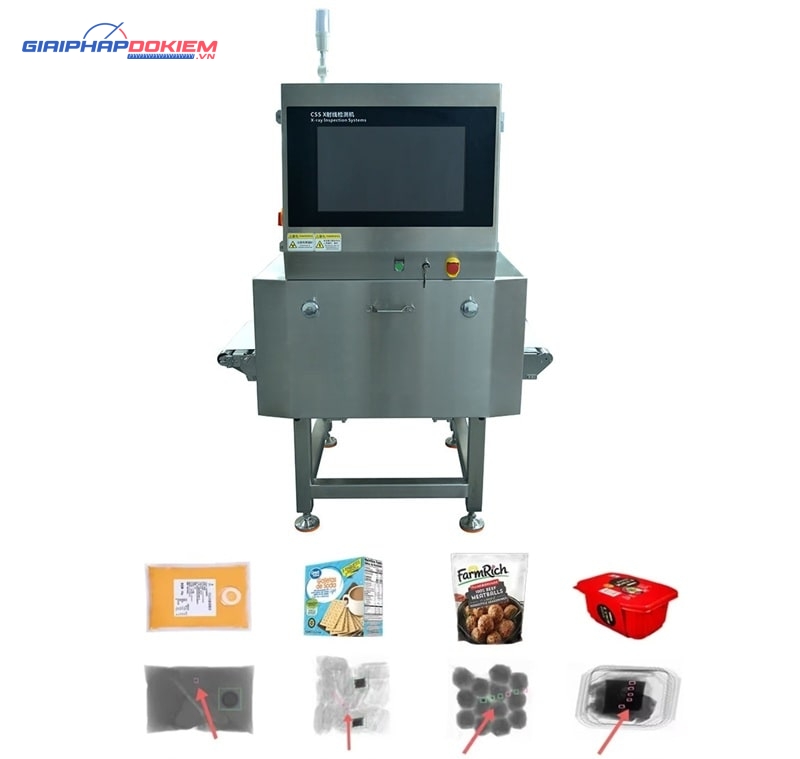 Máy kiểm tra X-Ray thực phẩm CQ-YW700 công suất 2KW 6 Máy kiểm tra X-Ray CQ-YW700 phát hiện chính xác dị vật