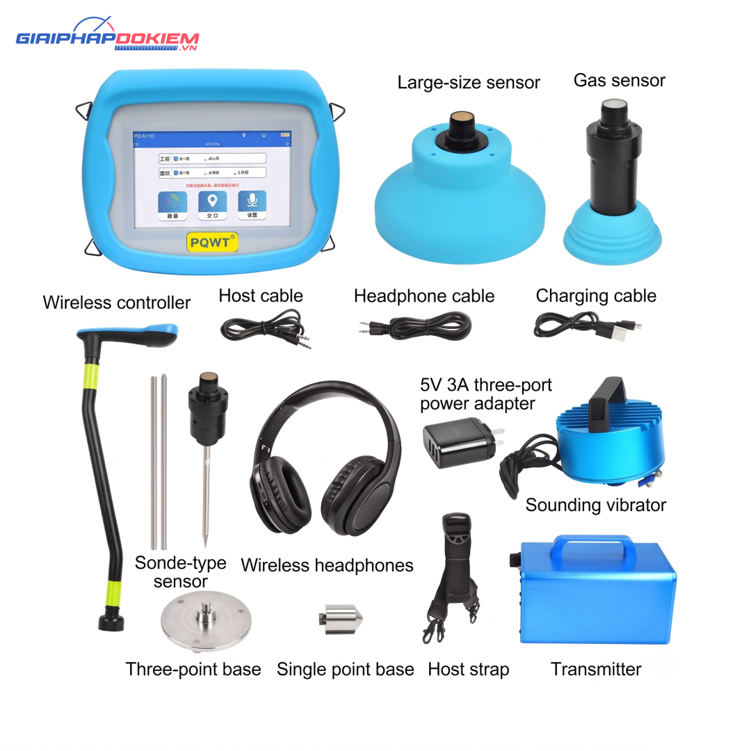Máy phát hiện rò rỉ nước PQWT BT Series thế hệ mới 2 Máy phát hiện rò rỉ nước PQWT BT Series thế hệ mới