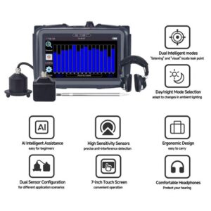 Máy phát hiện rò rỉ nước OH TYMWT TYM-3A màn hình cảm ứng 7 inch