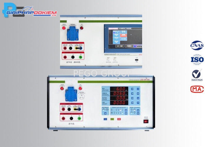 Máy tạo xung EFT IEC61000-4-4 đầu ra 5KV tích hợp CDN 3 pha và màn hình cảm ứng PLC 4 Máy tạo xung EFT IEC61000-4-4 đầu ra 5KV tích hợp CDN 3 pha và màn hình cảm ứng PLC