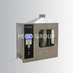 Máy thử nghiệm độ bắt cháy vật liệu xây dựng ISO11925-2 điều khiển PLC buồng đốt inox