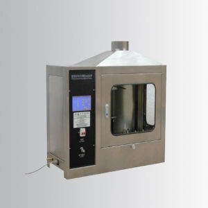 Máy thử nghiệm độ bắt cháy vật liệu xây dựng ISO11925-2 điều khiển PLC buồng đốt inox