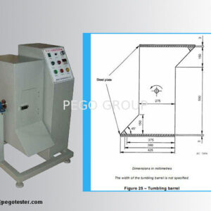 Máy thử nghiệm thùng quay kiểm tra an toàn phích cắm ổ cắm thép tấm 3mm