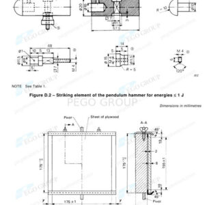 Máy thử nghiệm va đập con lắc IEC60068-2-75 Appendix D IK01 đến IK06 cho ổ cắm 1J