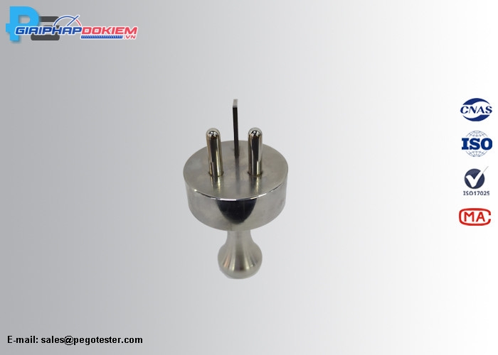 Phích cắm thử nghiệm chân dẹt và tròn cho ổ cắm 3 chân AS/NZS 3112 Figure G1 4 Phích cắm thử nghiệm chân dẹt và tròn cho ổ cắm 3 chân AS/NZS 3112 Figure G1