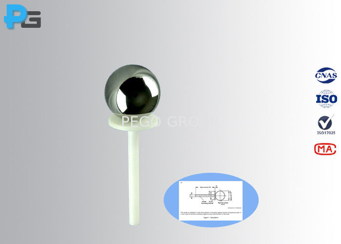 Quả cầu thử nghiệm IP1X / IP2X IEC đường kính 50 mm có tay cầm 4 Quả cầu thử nghiệm IP1X / IP2X IEC đường kính 50 mm có tay cầm