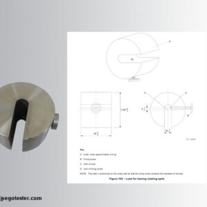 Tải trọng thử nghiệm xiên quay 4.5KG thép không gỉ theo IEC60335-2-9 Figure 102 8 Tải trọng thử nghiệm xiên quay 4.5KG thép không gỉ theo IEC60335-2-9 Figure 102