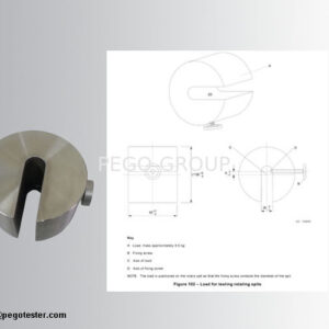 Tải trọng thử nghiệm xiên quay 4.5KG thép không gỉ theo IEC60335-2-9 Figure 102 6 Tải trọng thử nghiệm xiên quay 4.5KG thép không gỉ theo IEC60335-2-9 Figure 102