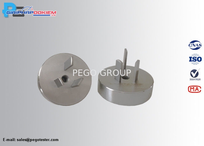 Thiết bị kiểm tra lực rút tối đa ổ cắm chuẩn AS/NZS3112 bằng thép tôi cứng 2 Thiết bị kiểm tra lực rút tối đa ổ cắm chuẩn AS/NZS3112 bằng thép tôi cứng