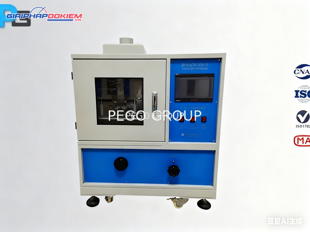 Thiết bị thử nghiệm chỉ số phóng điện bề mặt IEC 60112 điều khiển PLC 220V/50Hz 3 Thiết bị thử nghiệm chỉ số phóng điện bề mặt IEC 60112 điều khiển PLC 220V/50Hz