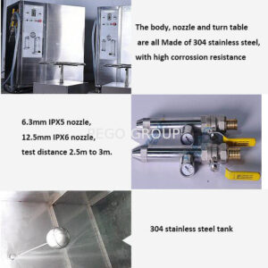 Thiết bị thử nghiệm chống nước IEC60529 IPX56 thép không gỉ