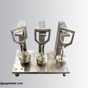 Thiết bị thử nghiệm ép lõm nhiệt độ cao 3 vị trí thử, lưỡi dao 0.7mm chuẩn IEC60811-508