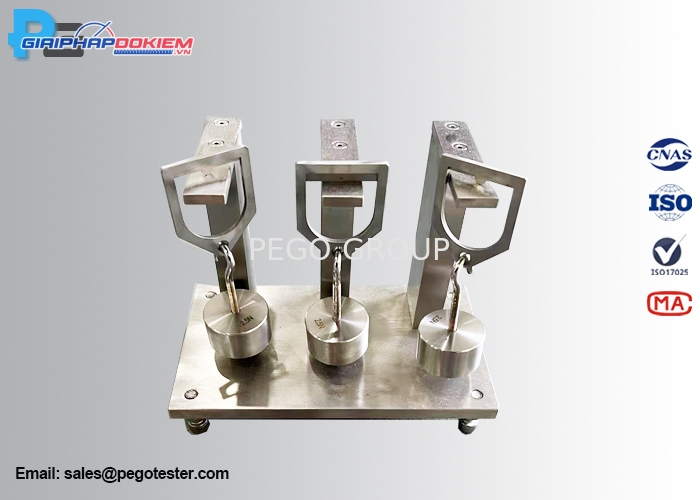 Thiết bị thử nghiệm ép lõm nhiệt độ cao 3 vị trí thử, lưỡi dao 0.7mm chuẩn IEC60811-508 4 Thiết bị thử nghiệm ép lõm nhiệt độ cao 3 vị trí thử, lưỡi dao 0.7mm chuẩn IEC60811-508