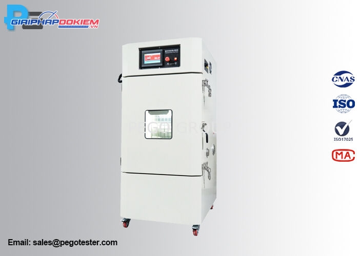 Tủ thử nghiệm ngắn mạch pin kiểm soát nhiệt độ 0-1500A R.T~100℃ điều khiển PLC màn hình cảm ứng 2 Tủ thử nghiệm ngắn mạch pin kiểm soát nhiệt độ 0-1500A R.T~100℃ điều khiển PLC màn hình cảm ứng