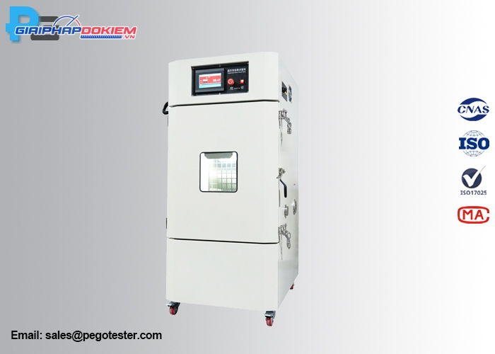 Tủ thử nghiệm ngắn mạch pin kiểm soát nhiệt độ 0-1500A R.T~100℃ điều khiển PLC màn hình cảm ứng 3 Tủ thử nghiệm ngắn mạch pin kiểm soát nhiệt độ 0-1500A R.T~100℃ điều khiển PLC màn hình cảm ứng