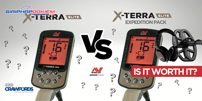 Máy dò kim loại X-terra Elite Experdition Pack 12 Máy dò X-terra Elite Experdition Pack và máy dò X-terra Elite